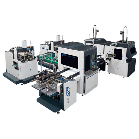 Bi-Channel Intelligent Fully Automatic Rigid Box Making Machine 